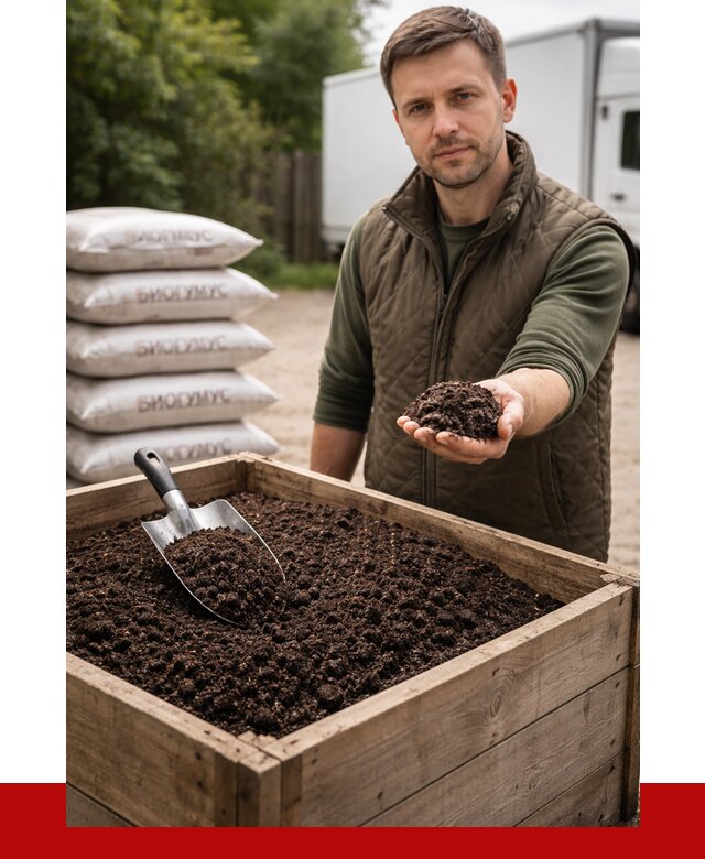 Купить биогумус в Беслане с доставкой от 8607 р. за куб | ПРОНЕРУДБсл