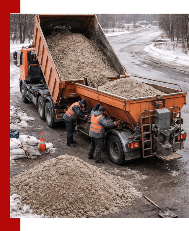 Поставка и вывоз пескосоля в Беслане оптом и в розницу