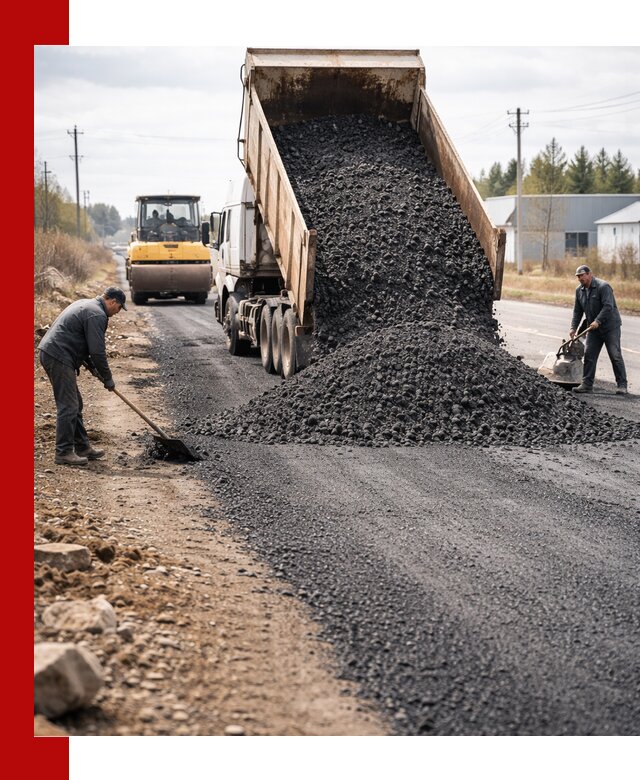 Асфальтовая крошка для дорог в Беслане — поставка и доставка