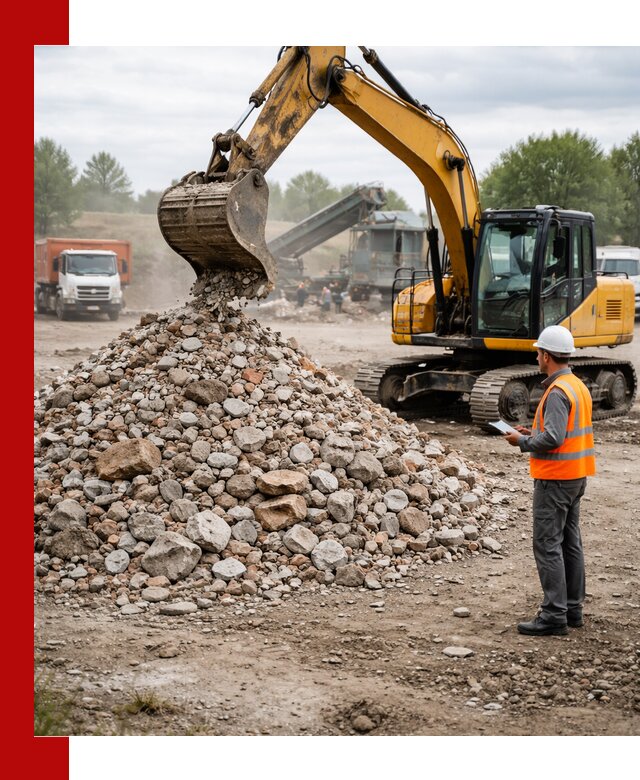 Доставка и вывоз строительного боя в Беслане