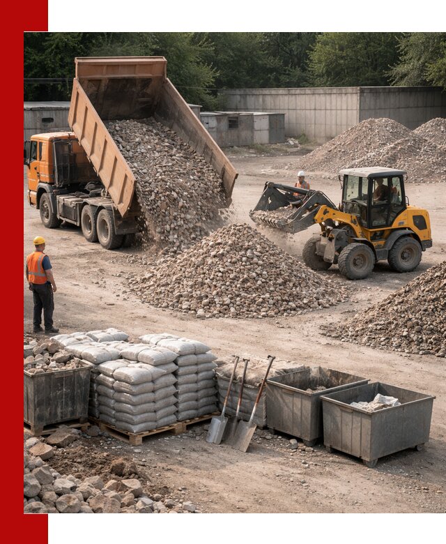 Вторичные материалы для отсыпки в Беслане — поставка и доставка