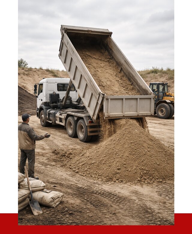 Доставка самосвалом 20 кубов в Беслане от 7595 р. | ПРОНЕРУДБсл