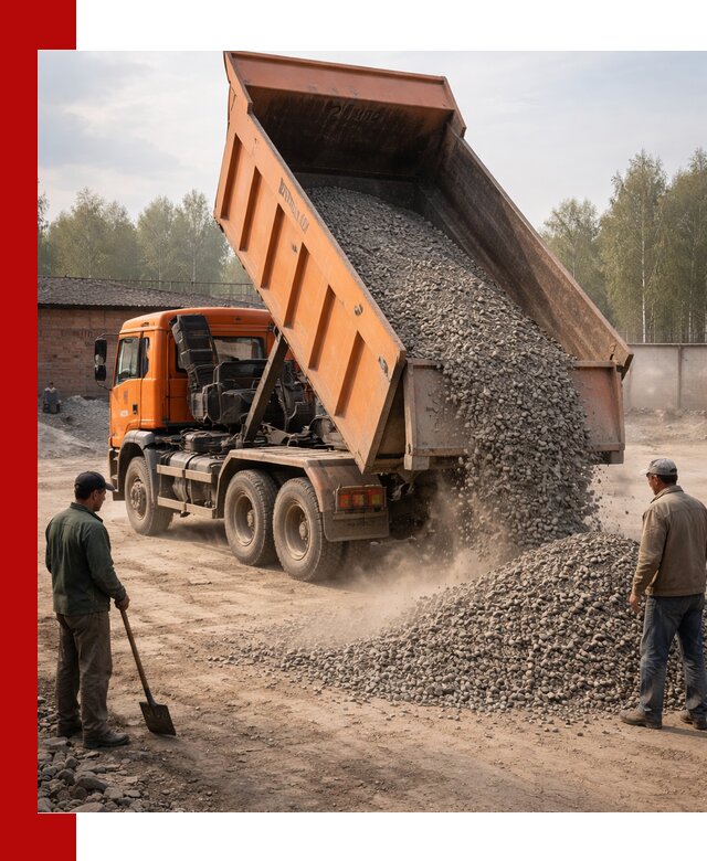 Доставка самосвалом 20 м3 в Беслане быстро и надежно