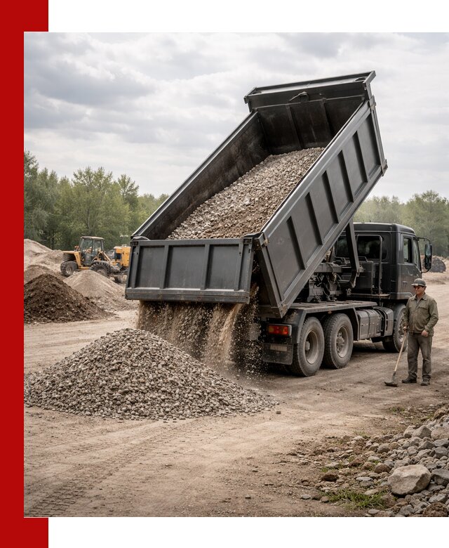 Доставка самосвалом 30 м3 по выгодным ценам в Беслане