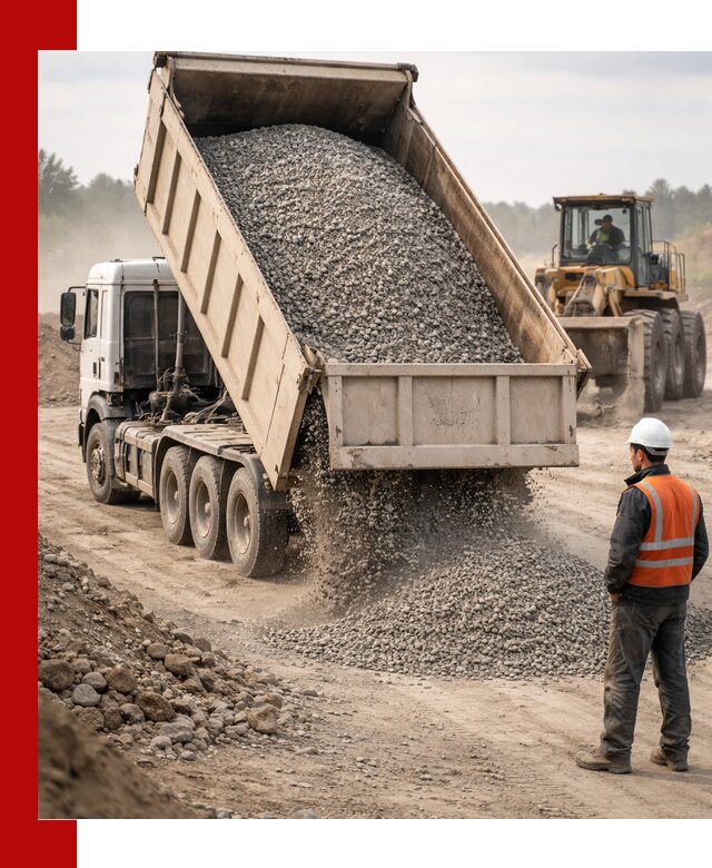 Доставка самосвалом 40 кубов цемента и сыпучих в Беслане