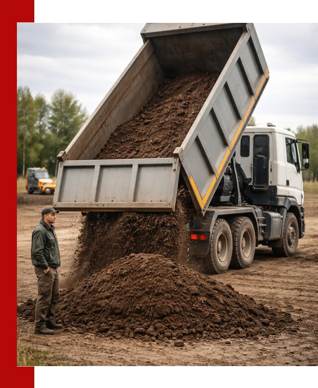 Аренда самосвала с водителем в Беслане для сыпучих грузов и навоза