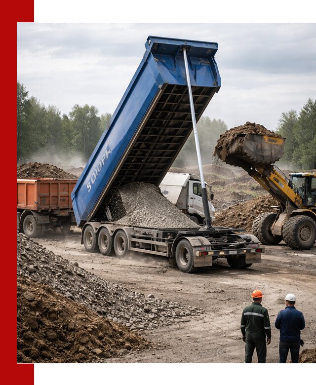 Аренда тонар 40 тонн в Беслане с доставкой материалов