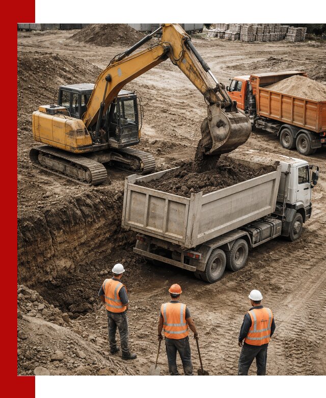 Разработка грунта для строительства и благоустройства в Беслане