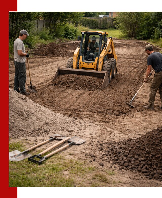 Планировка участка грунтом с вывозом и доставкой в Беслане