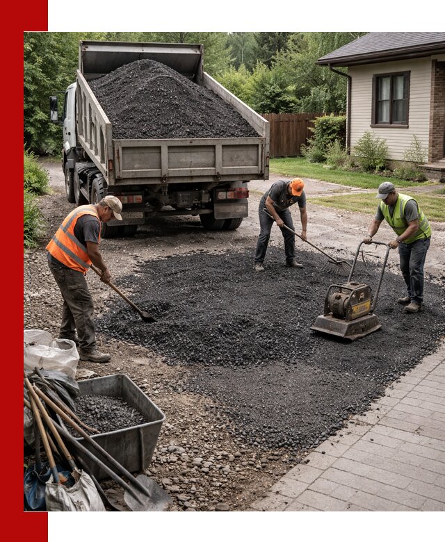 Асфальтовая крошка для двора с доставкой в Беслане